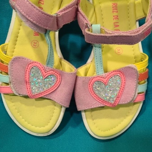 Agatha Ruiz De La Prada colorful sandals like new, size 32