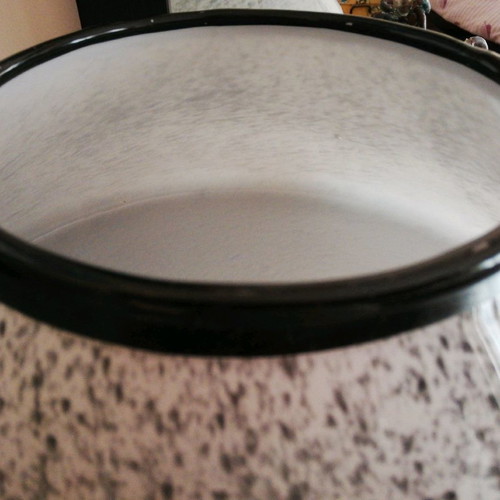 Glass table lamp used