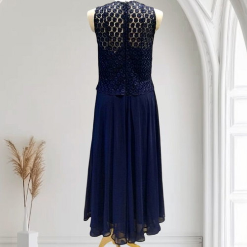 Evening maxi dress blue size M like new