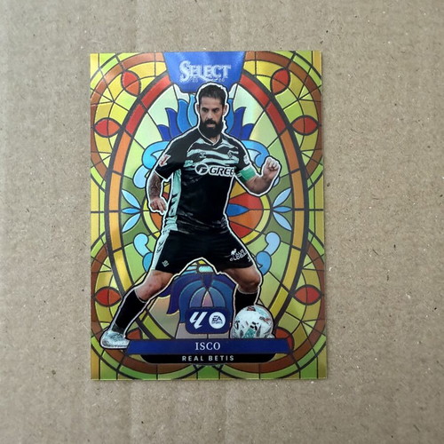 2025-26 Panini La Liga Isco Stained Glass Cae Hit card like new