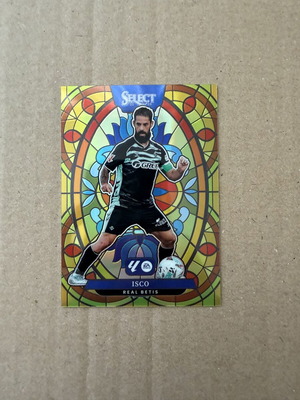 2025-26 Panini La Liga Isco Stained Glass Cae Hit card like new