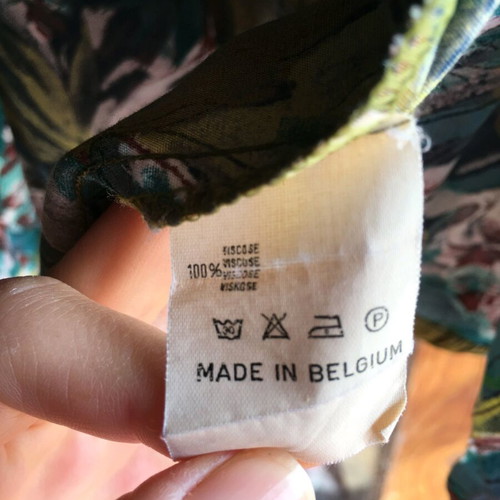 Vintage 80's floral viscose shirt, 38/M, like new