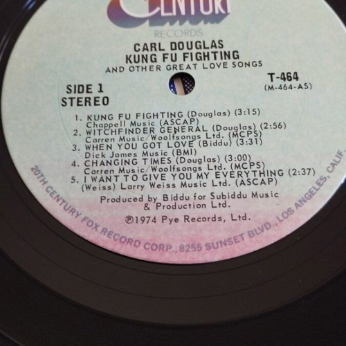 Carl Douglas Kung Fu Fighting LP album like new, R&B Soul