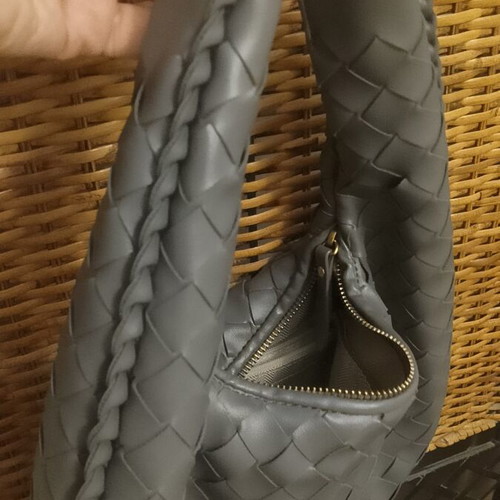 Paris Bag Shoulder grey like new, vegan PVC