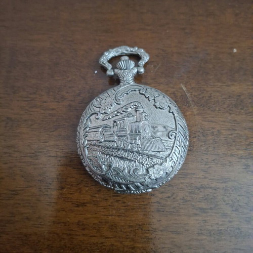 Vintage pocket watch unused, silver