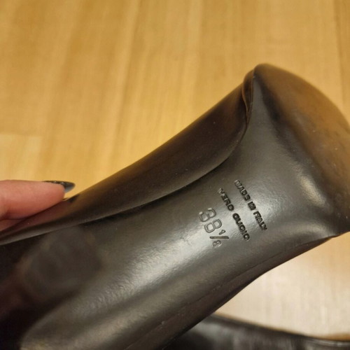 Helmut Lang leather black ankle boot like new