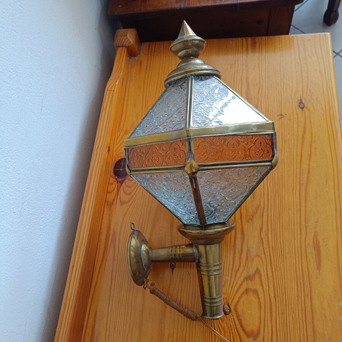 Vintage brass wall light
