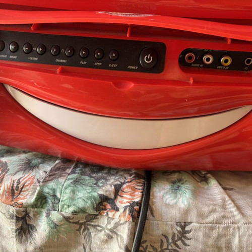 Retro Disney Cars Lightning McQueen TV used, non-functional for parts