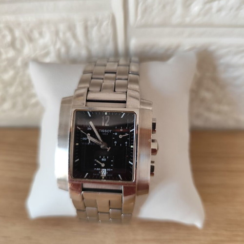Tissot 1853 TXL Chronograph watch used, black