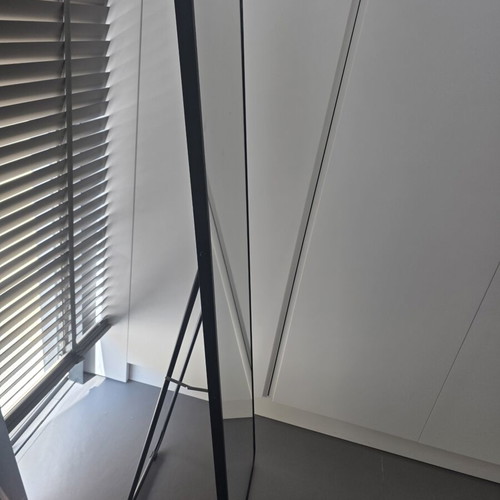Floor mirror 1.60 × 40, new, black metal frame