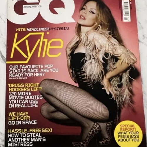 GQ January 2005 issue with Kylie Minogue used
