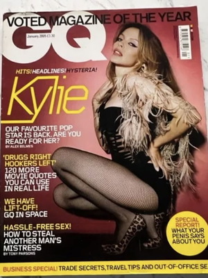 GQ January 2005 issue with Kylie Minogue used