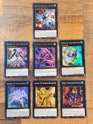 Πακέτο 7 καρτών Yu-Gi-Oh! Number Xyz Monster 1st Edition καινούργιο, Near Mint