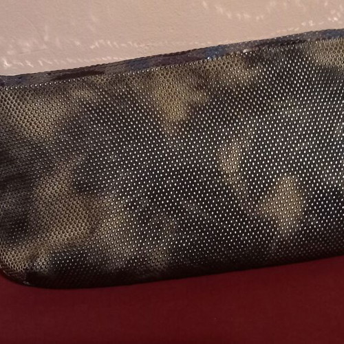 Clutch bag like new with blue and silver sequins