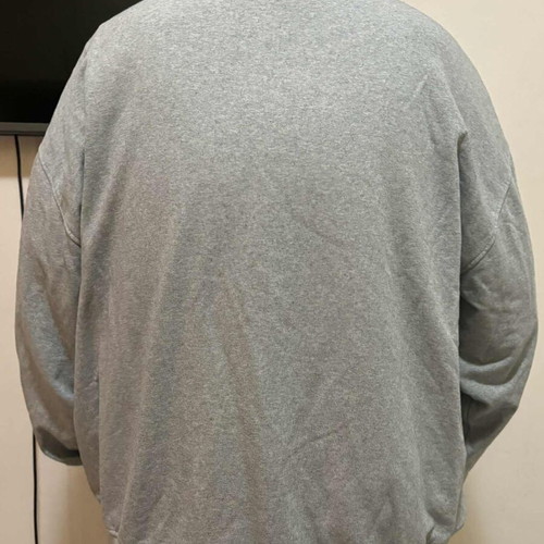 Tommy Jeans ανδρική γκρι vintage μπλούζα quarter zip σαν καινούργια, μέγεθος XL