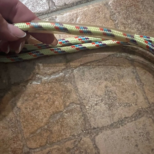 Jump rope with wooden handles like new