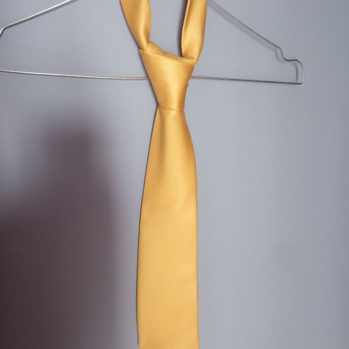 Tie golden-yellow like new, by CEDARWOOD STATE