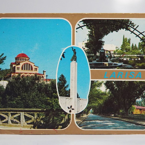 Postcards used, pack of 2, Larissa