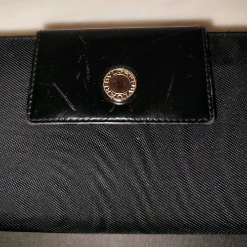 Bvlgari Large Wallet black leather used