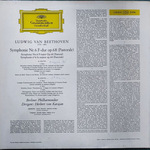 Beethoven Symphonie No 6 "Pastorale" vinyl used