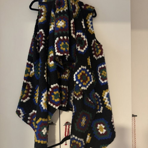 Knit vest, multicolor, one size