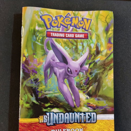 Pokémon TGH HS Undaunted rulebook like new