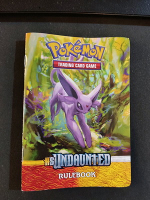 Pokémon TGH HS Undaunted rulebook like new
