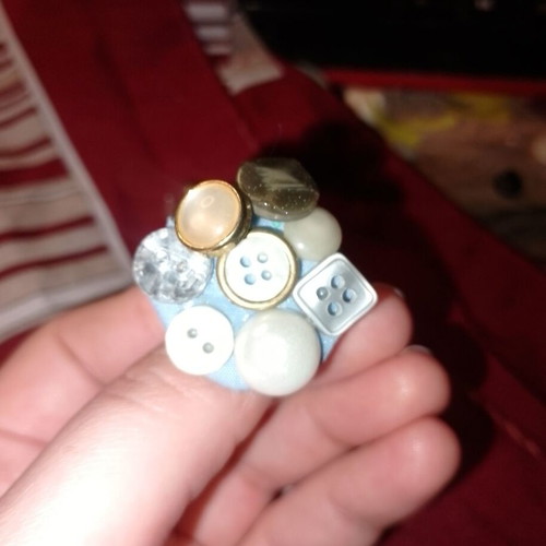 Handmade ring with buttons new