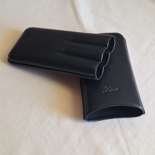 Zino Davidoff Black Leather Cigar Case XL-3