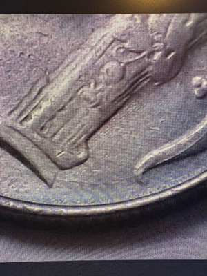 Belgium 1975 error coin used