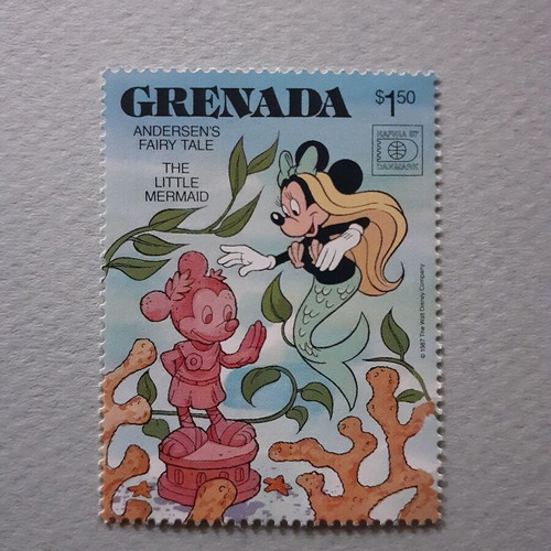Grenada Walt Disney Andersen's Fairy Tales Stamp Set 8 and Souvenir Sheet new