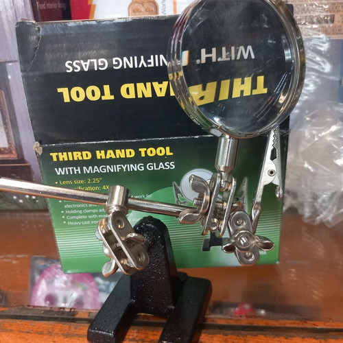 Third Hand Tool with 4x Magnifying Glass