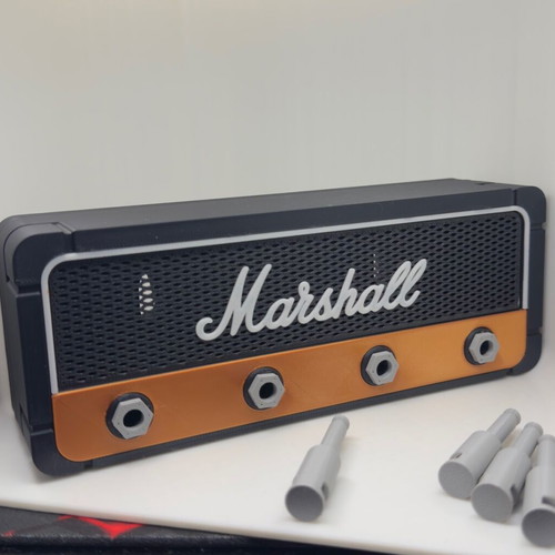 Marshall Jack Rack wall-mounted key holder like new with 4 jack keychains