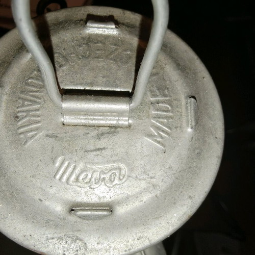 Meva oil lamp from Czechoslovakia full galvanized large new