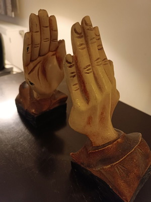 Bookends original used, set of 2, 20cm height, 8cm square base