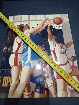Panellinios Komotini Vintage Basketball Collectible Photo used