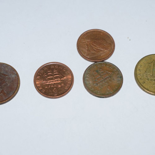 1 Drachma Coins Used From 1962 to 1990