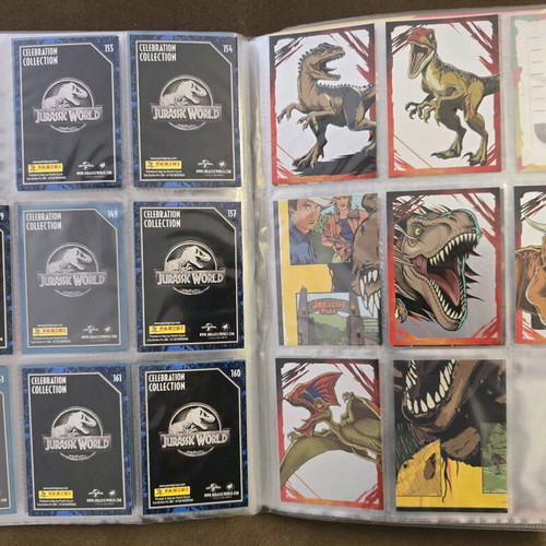 Jurassic Park 30th Anniversary Panini Album new, 92 of 189 cards