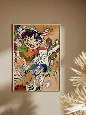 A3 Poster Art Handmade Print