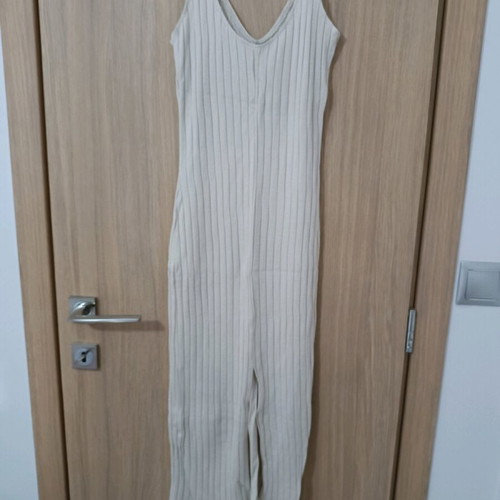 Zara midi fitted dress like new, beige, size S