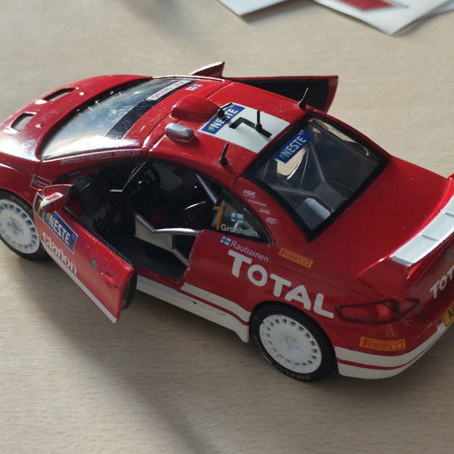 Peugeot 307 WRC 2005 toy car 1/32 scale