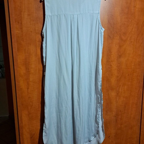 Tunic shirt gray like new, satin texture, size S