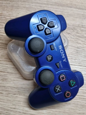 Sony Dualshock 3 Sixaxis χειριστήριο μεταλλικό μπλε σαν καινούργιο