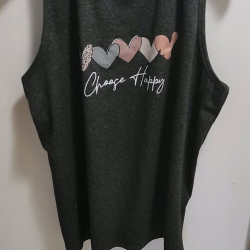 Sleeveless blouse like new, gray, size XXL