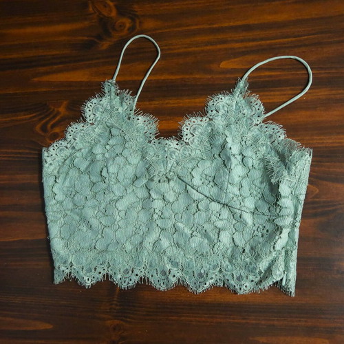 Lace top H&M mint color size Medium like new