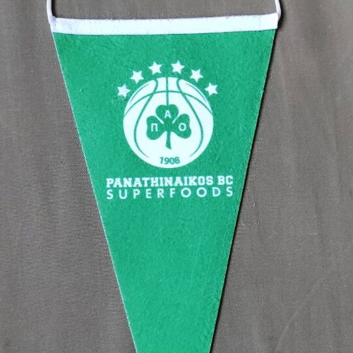 Panathinaikos basketball 6 stars banners, set of 2 new