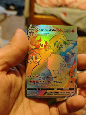 Charizard VMAX card used 074/073 with minor wear