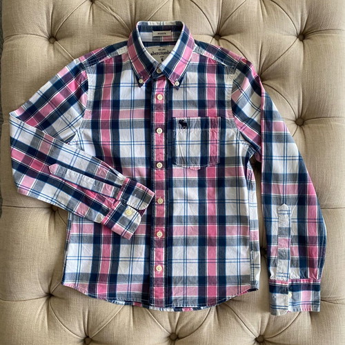 Abercrombie & Fitch kids plaid shirt like new, size Small
