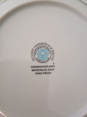 Πιάτα κουζίνας βαθιά μεταχειρισμένα, σετ 4 τεμαχίων πορσελάνη