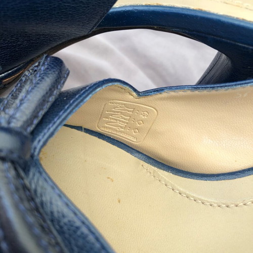 Tip Toe Blue Women's Sandals size 37 like new, Italian leather, 10cm heel